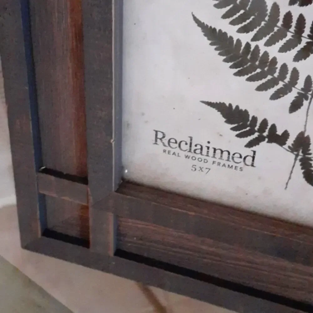 Wood Picture Frame 5×7 Brown French Country Cottagecore Modern Farm Rustic Table